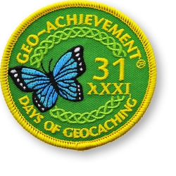 Patch 31 Days of Geocaching Geo-Achievement