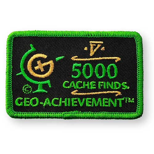 5000 Finds Geo-Achievement Patch