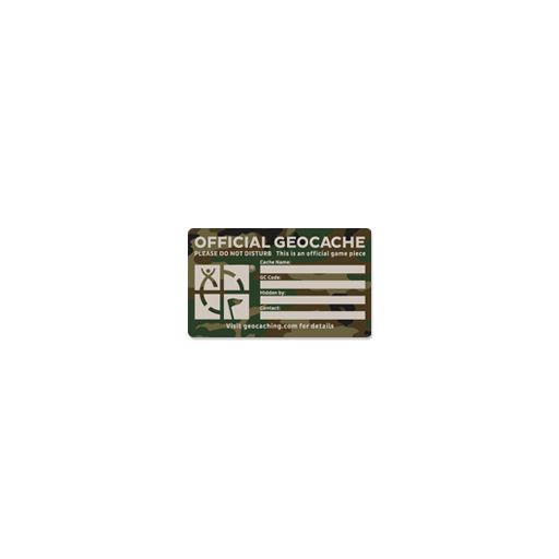 Medium Cache Label - Green Camo